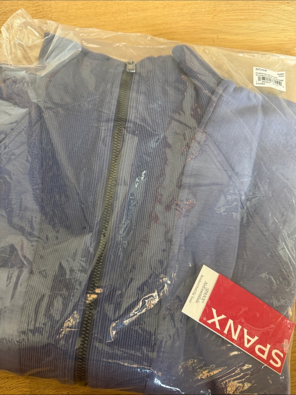 SPANX Lavender Half-Zip Pullover Sweater Top - Picture 4 of 4